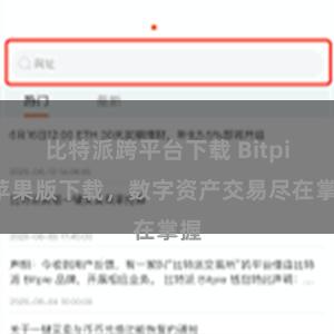 比特派跨平台下载 Bitpie苹果版下载，数字资产交易尽在掌握