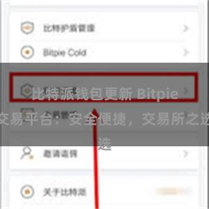 比特派钱包更新 Bitpie交易平台：安全便捷，交易所之选