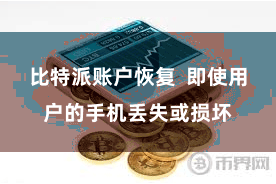 比特派账户恢复  即使用户的手机丢失或损坏