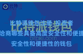 比特派钱包注册  投资者应该优先洽商哪些具备高度安全性和便捷性的钱包