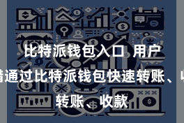 比特派钱包入口  用户不错通过比特派钱包快速转账、收款