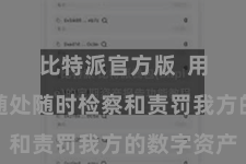 比特派官方版  用户不错随处随时检察和责罚我方的数字资产